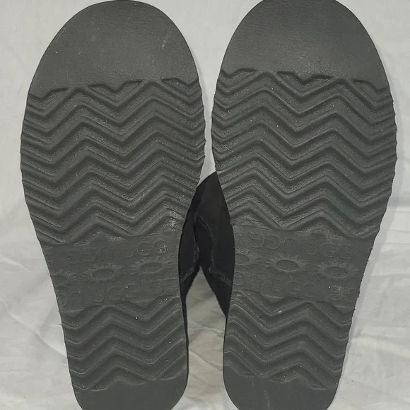 UGG AUSTRALIA Black With Black Wool Tall Boots Size 7 - Picture 6 of 8